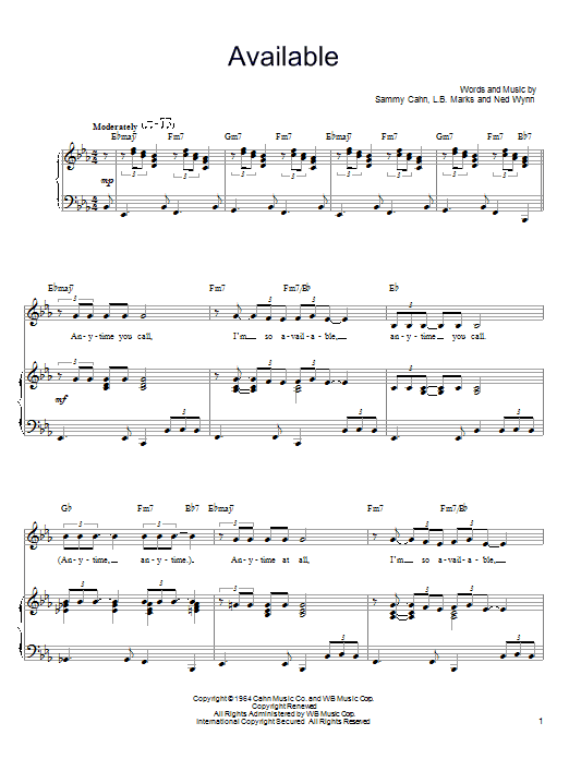 Product gallery: Page 1 of 1 Available, Sammy Cahn