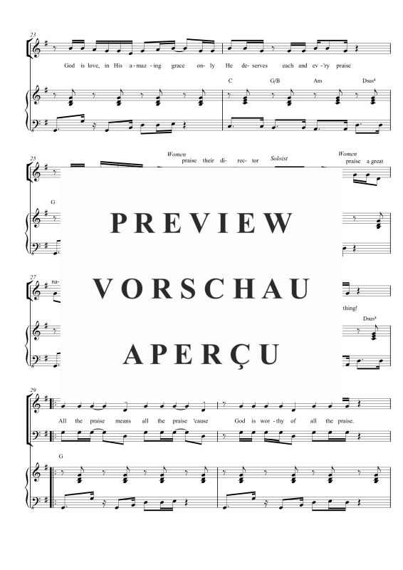 gallery: All the Praise, , Gemischter Chor SAB, Solo und Klavier