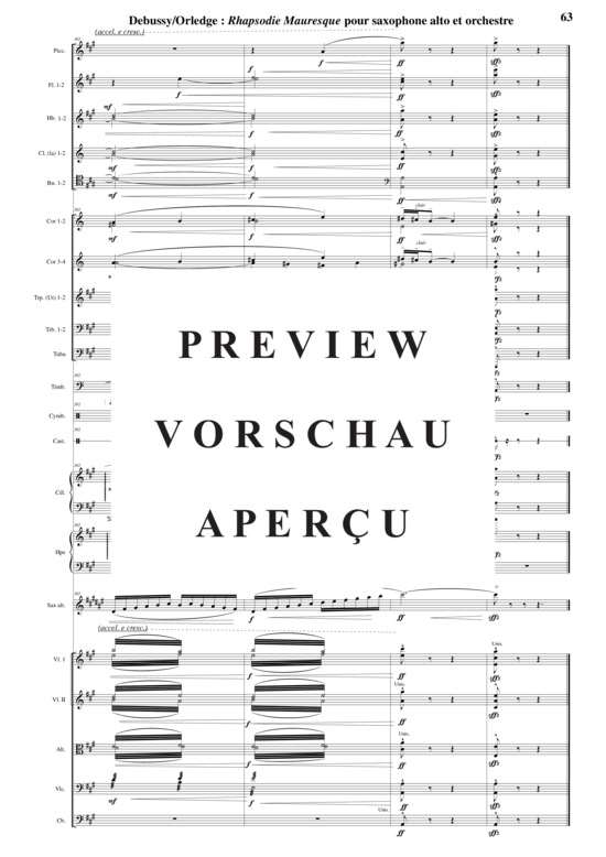 Product gallery: Page 68 of 68 Rhapsodie Mauresque , , (alto saxophone solo + orchestra)