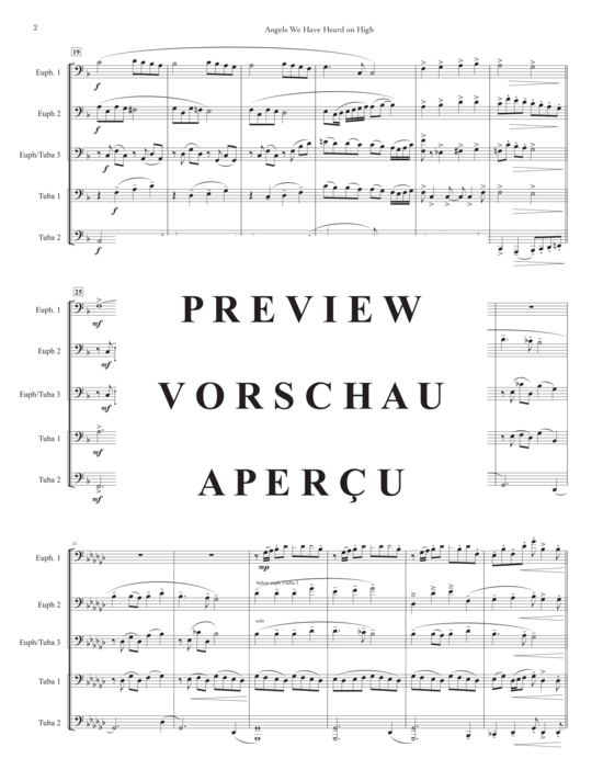 Product gallery: Page 4 of 13 Angels We Have Heard on High , , (Tuba Ensemble EEETT/EETTT)