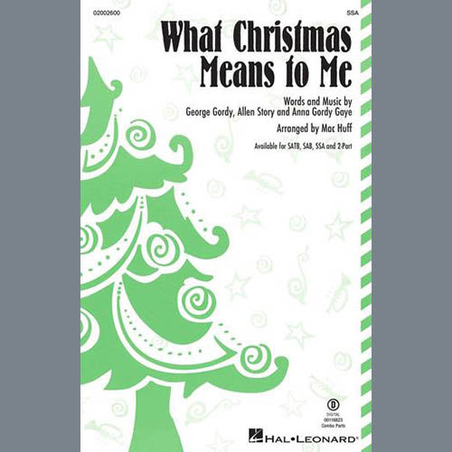 Produktbild zu: What Christmas Means To Me (arr. Mac Huff)
