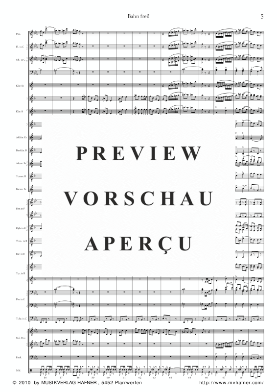 Product gallery: Page 10 of 11 Bahn frei, , (large wind orchestra)