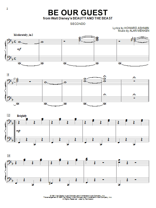 Produktbild zu: Be Our Guest (from Beauty And The Beast)