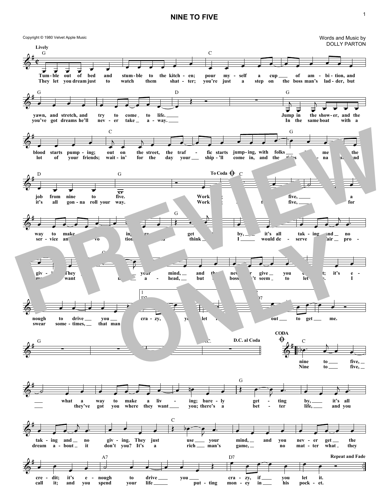 Produktbild zu: Nine To Five
