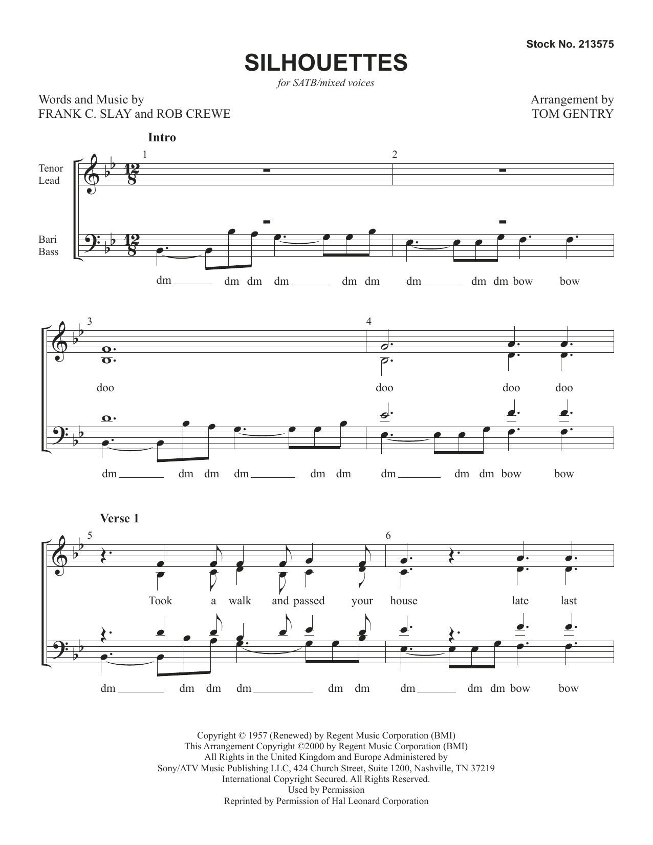 Produktbild zu: Silhouettes (arr. Tom Gentry)