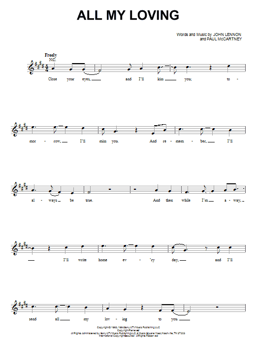 Product picture to:  All My Loving (from Across The Universe) - The Beatles