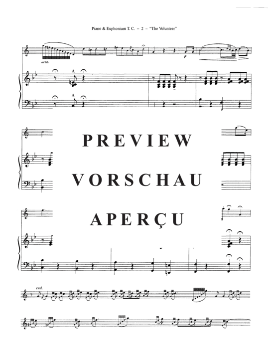 Product gallery: Page 6 of 21 The Volunteer , , (euphonium/cornet in Bb + piano)