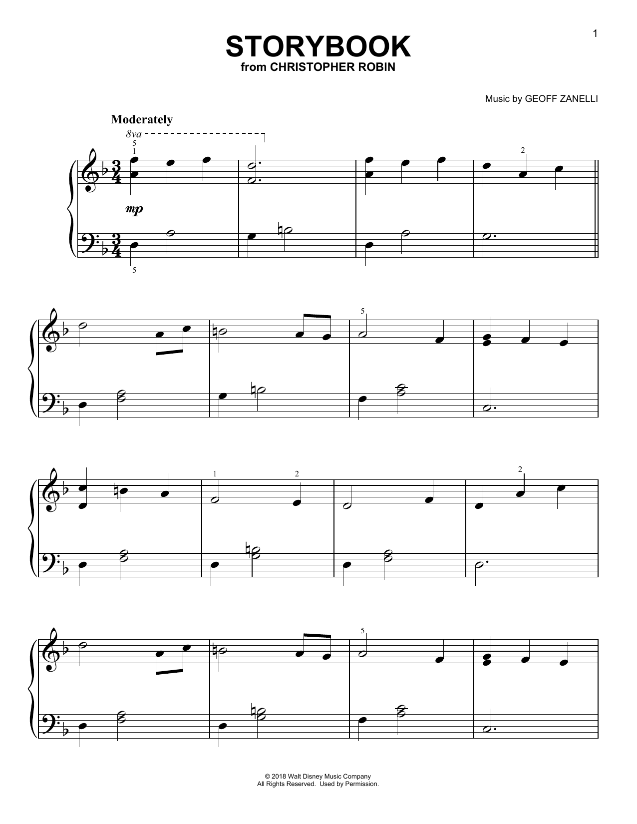 Produktbild zu: Storybook (from Christopher Robin)