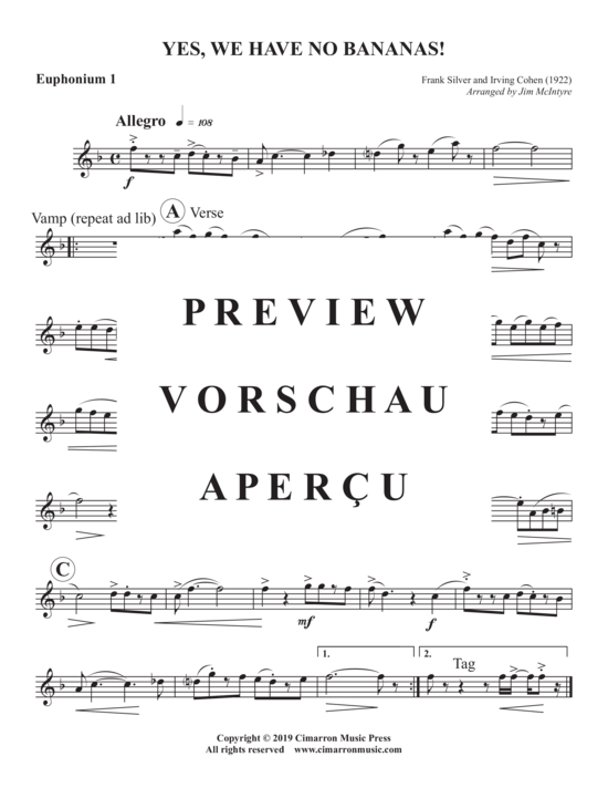 Product gallery: Page 6 of 10 Yes, We Have No Bananas! , , (Tuba Quartett EETT)