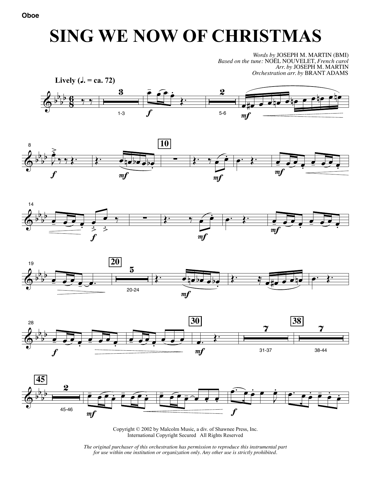 Produktbild zu: Sing We Now Of Christmas (from Morning Star) - Oboe