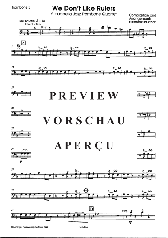 Product gallery: Page 14 of 17 We Don´t Like Rulers , , (4x trombones)