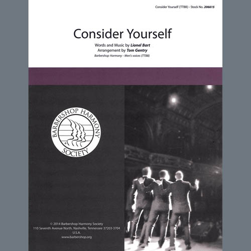 cover: Consider Yourself (from Oliver) (arr. Tom Gentry), Lionel Bart, Chor