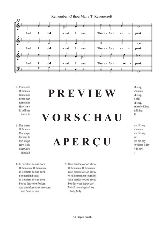 gallery: Remember, o thou Man , , (Gemischter Chor)