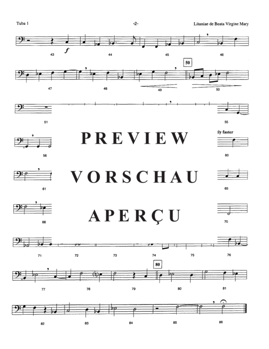 Product gallery: Page 19 of 21 Lianiae de Beata Virgine Mary , , (Tuba Quintet EEETT)