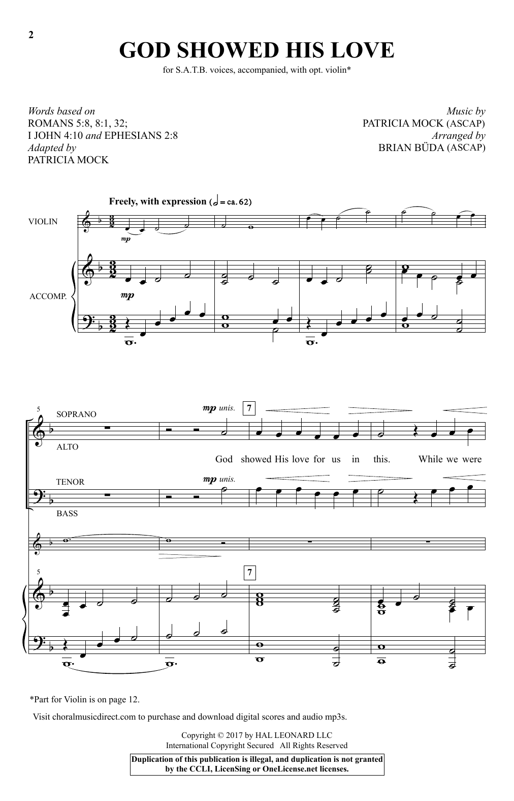 Produktbild zu: God Showed His Love