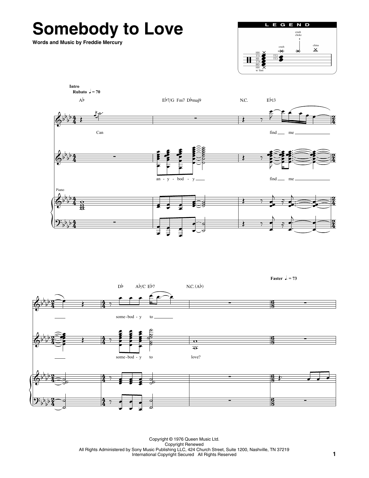 Produktgalerie: Seite 1 von 1 Somebody To Love, Queen