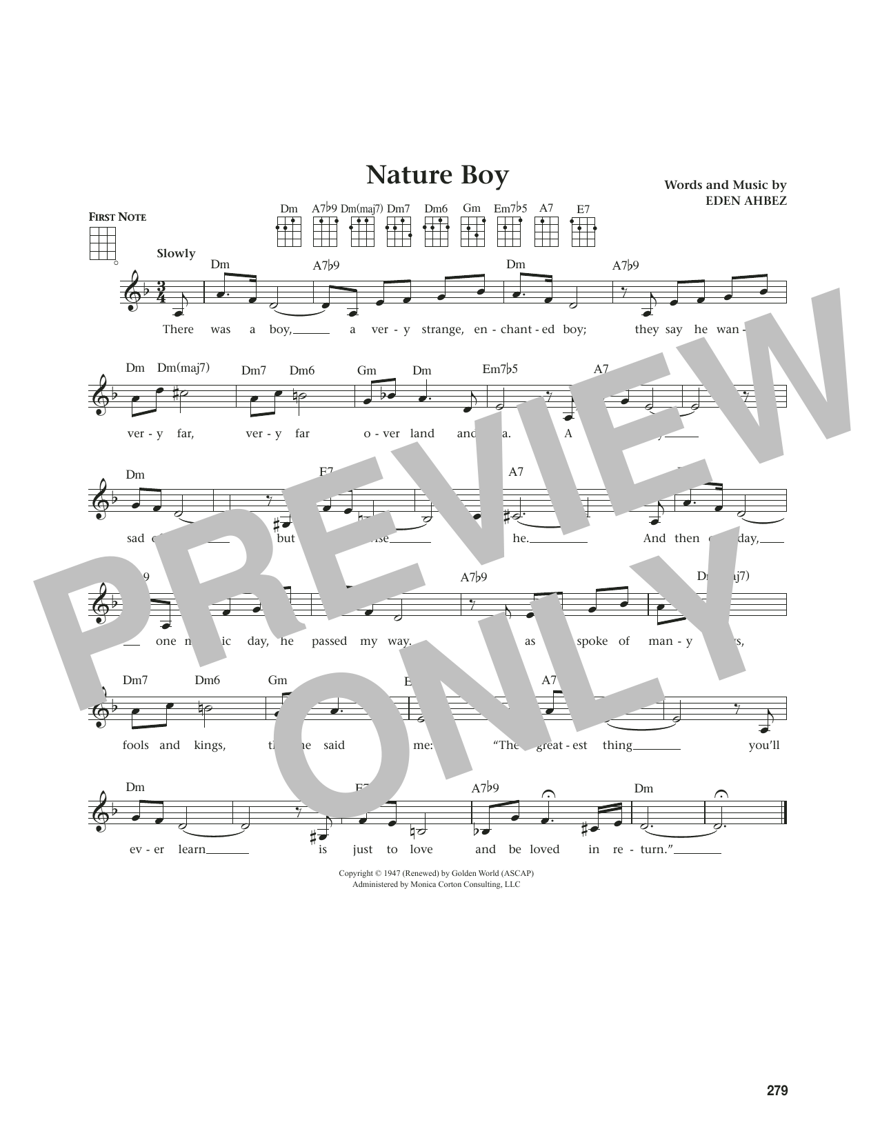Product gallery: Page 1 of 1 Nature Boy (from The Daily Ukulele) (arr. Jim Beloff), Nat King Cole