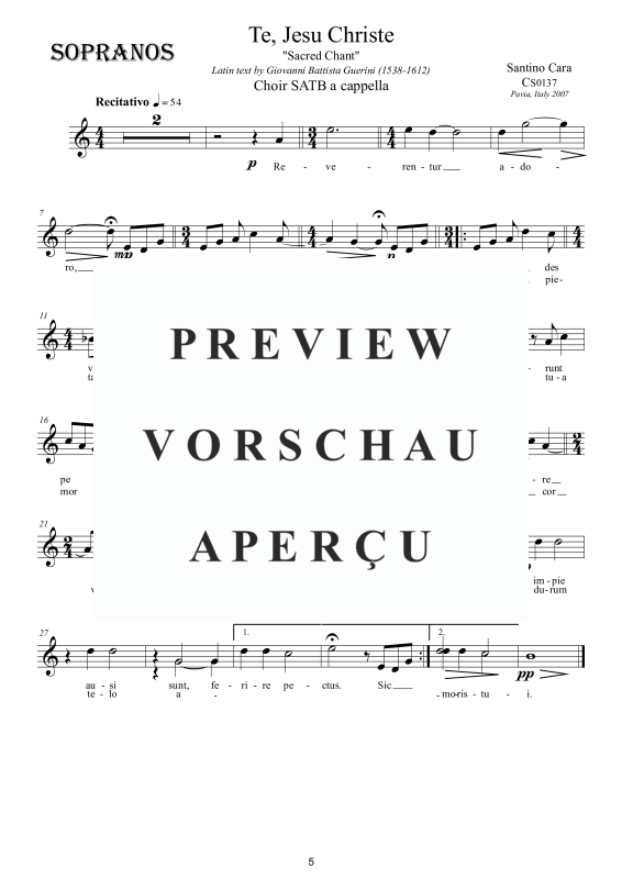 Produktgalerie: Seite 6 von 9 Te, Jesu Christe - Sacred Chant, , Gemischter Chor