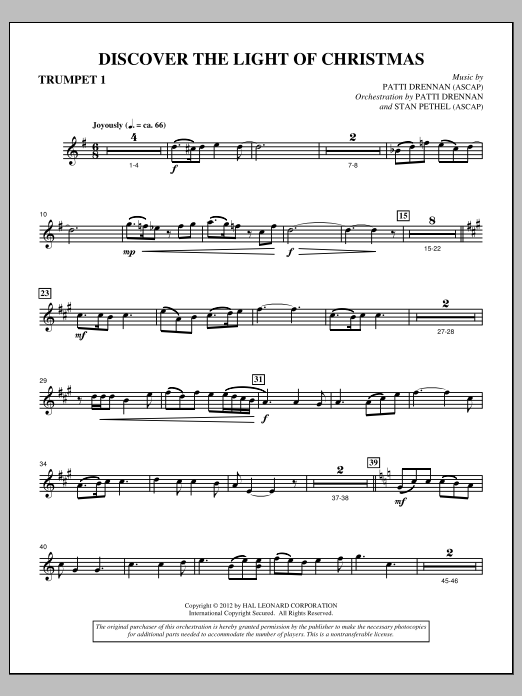 Produktbild zu: Discover The Light Of Christmas - Bb Trumpet 1