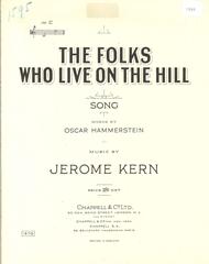 cover: Folks Who Live On The Hill, Jerome Kern