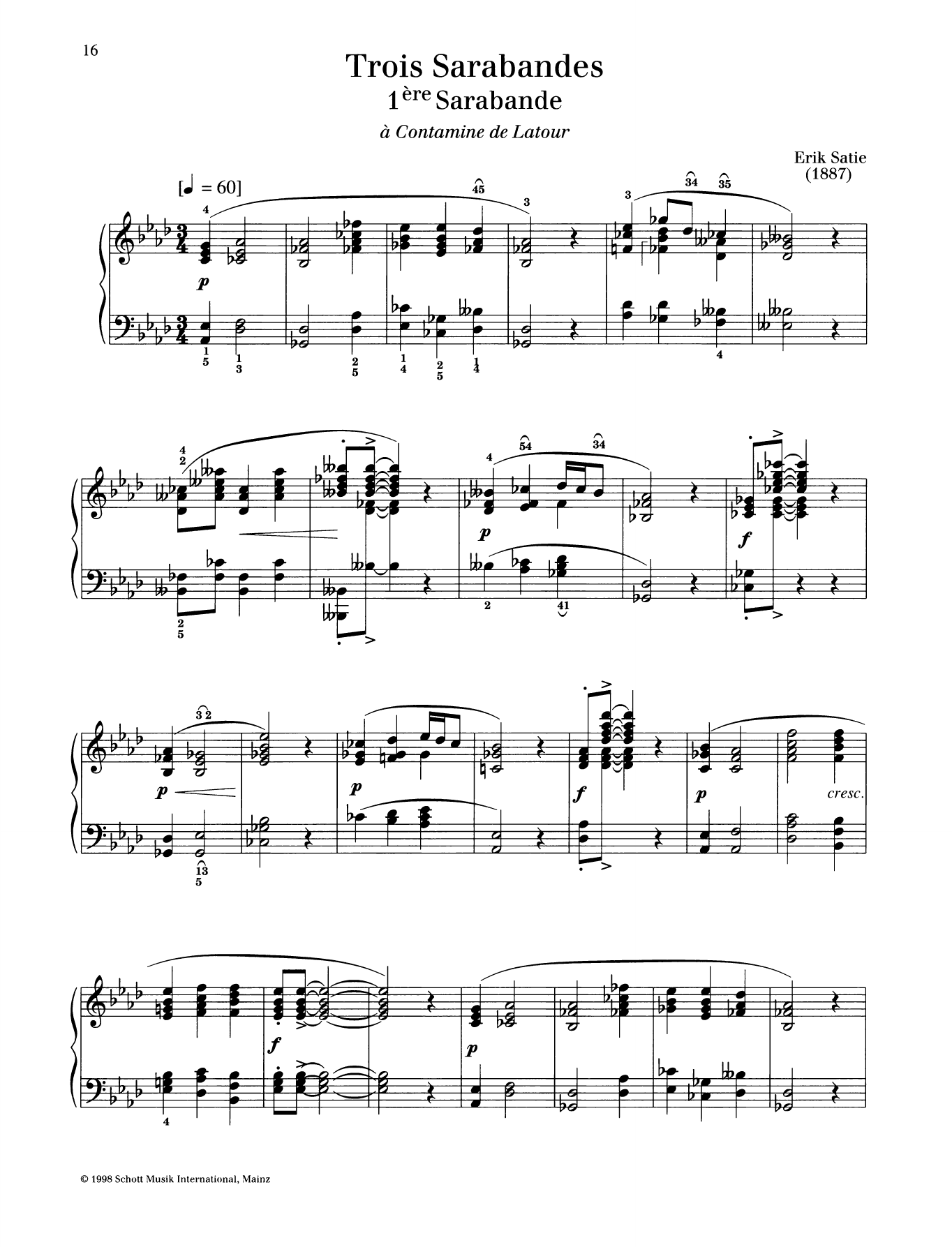 Produktbild zu: 1ère Sarabande