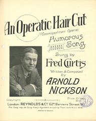 cover: An Operatic Haircut, Fred Curtis, Gesang, Klavier
