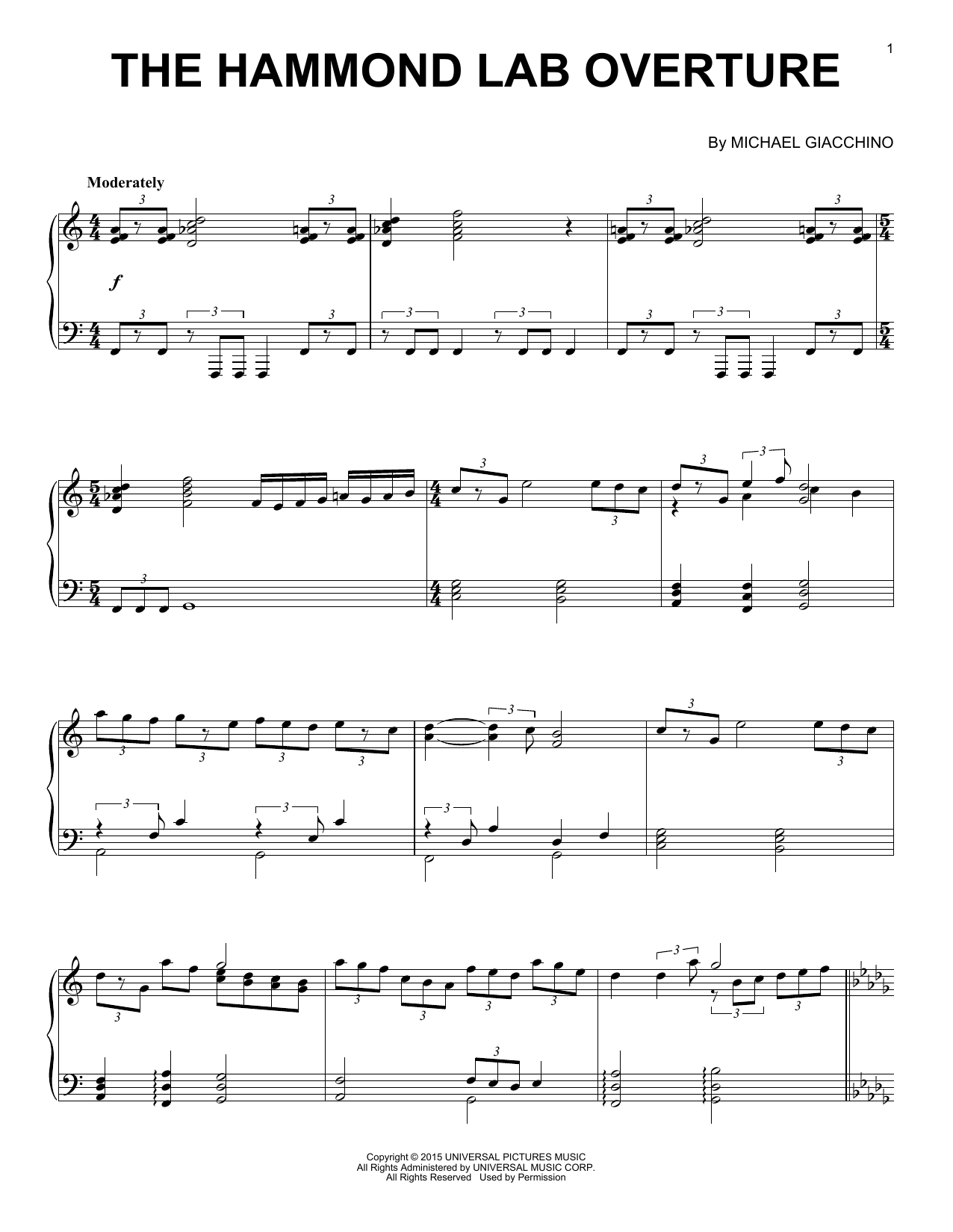 Produktbild zu: The Hammond Lab Overture