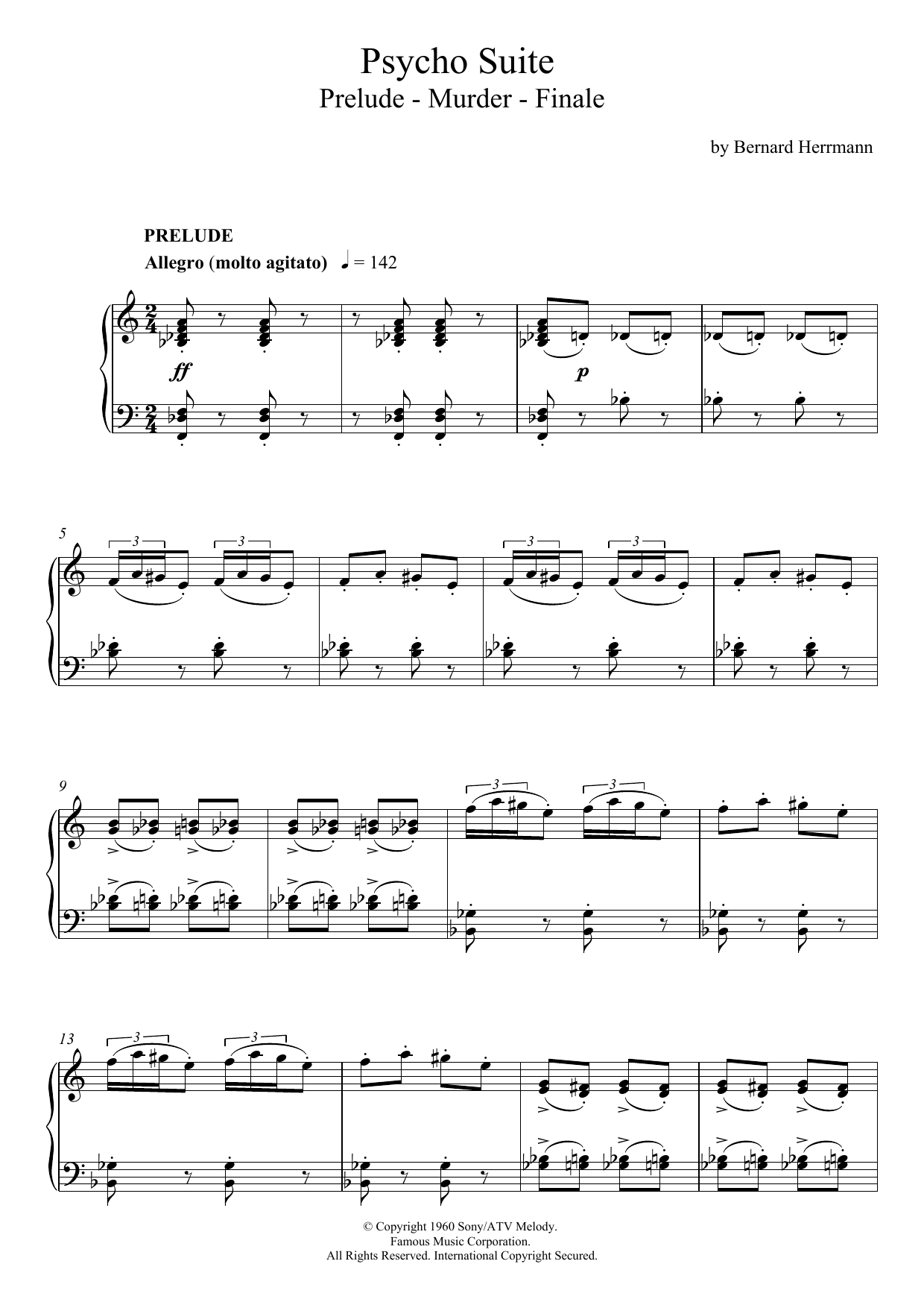 Product gallery: Page 1 of 1 The Murder From Psycho, Bernard Herrmann