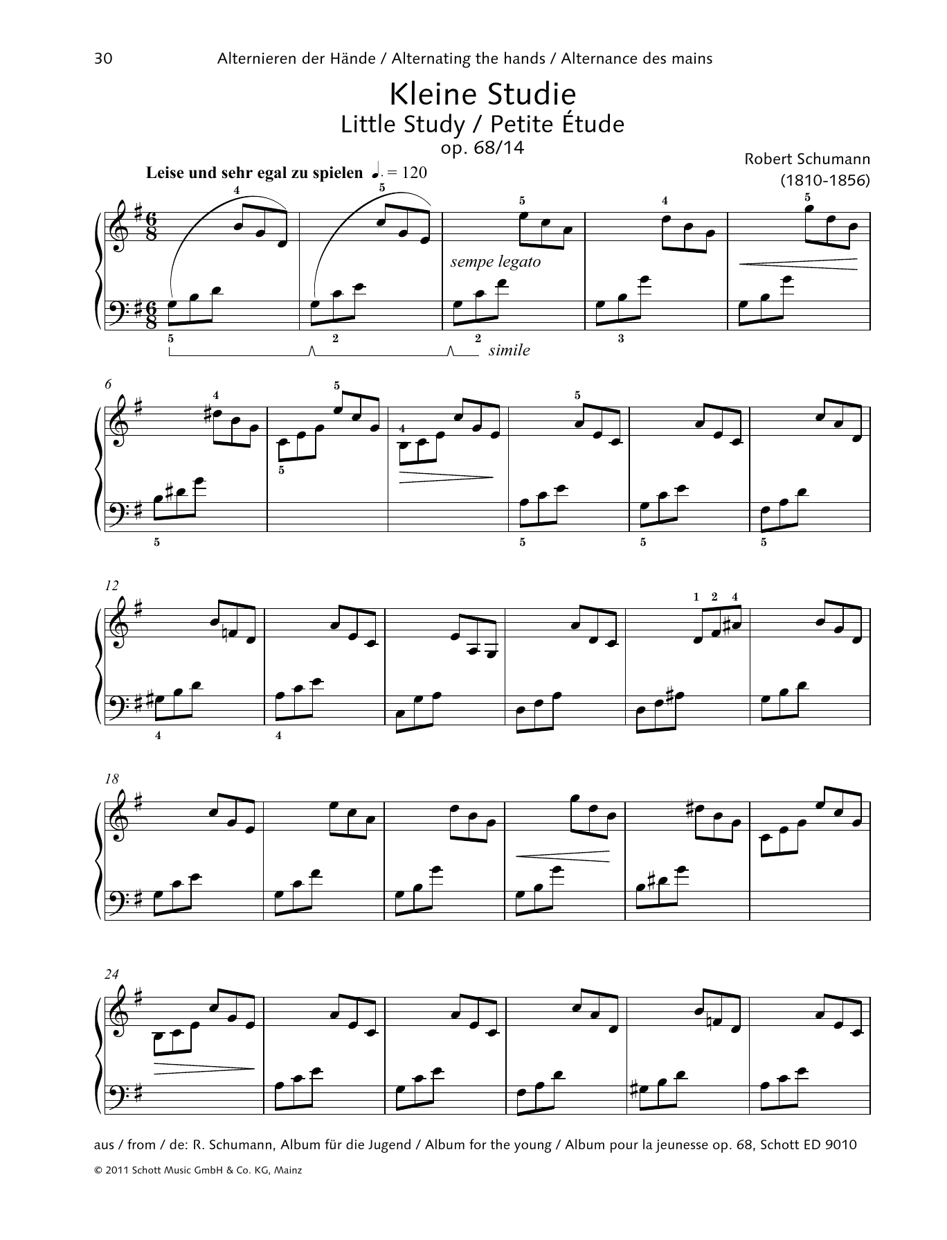 Product gallery: Page 1 of 1 Little Study, Robert Schumann