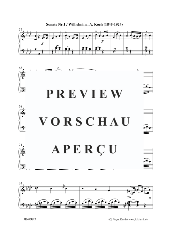 Produktgalerie: Seite 4 von 6 Sonate Nr. 1, , Klavier Solo