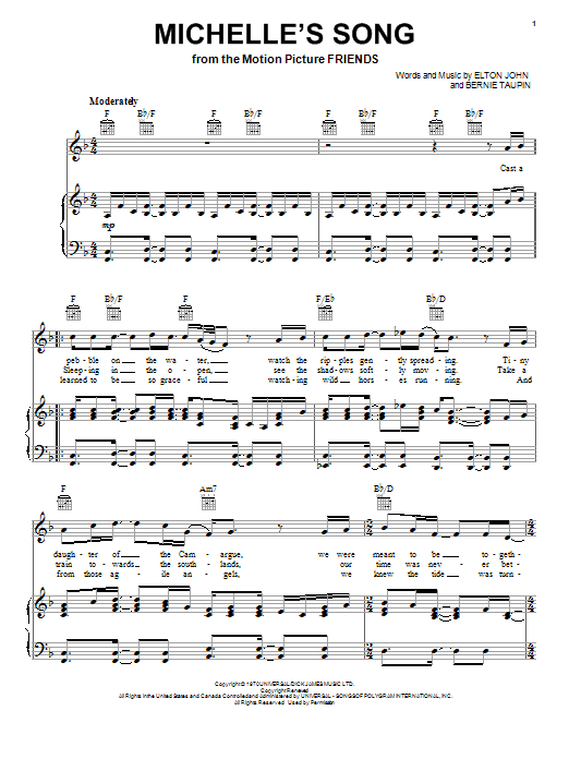 Produktbild zu: Michelle's Song