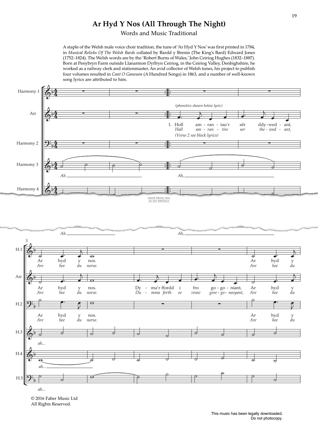 Produktbild zu: Ar Hyd Y Nos (All Through The Night)