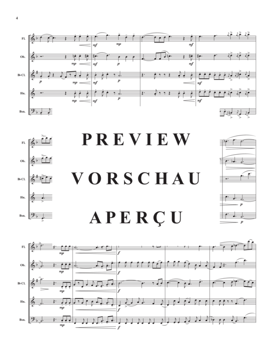 Produktgalerie: Seite 6 von 17 Whisper Me Your Dreams , , (Holzbläserquintett)