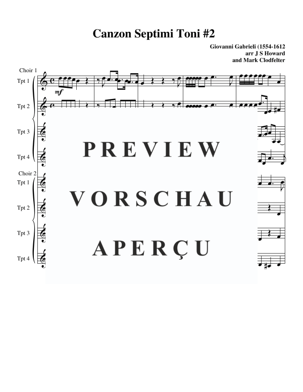 Product gallery: Page 3 of 11 Canzon Septimi Toni #2, , Trumpet Octet