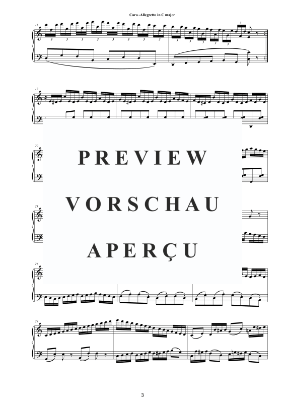 Product gallery: Page 4 of 5 Allegretto in C-Dur, , Solo Piano