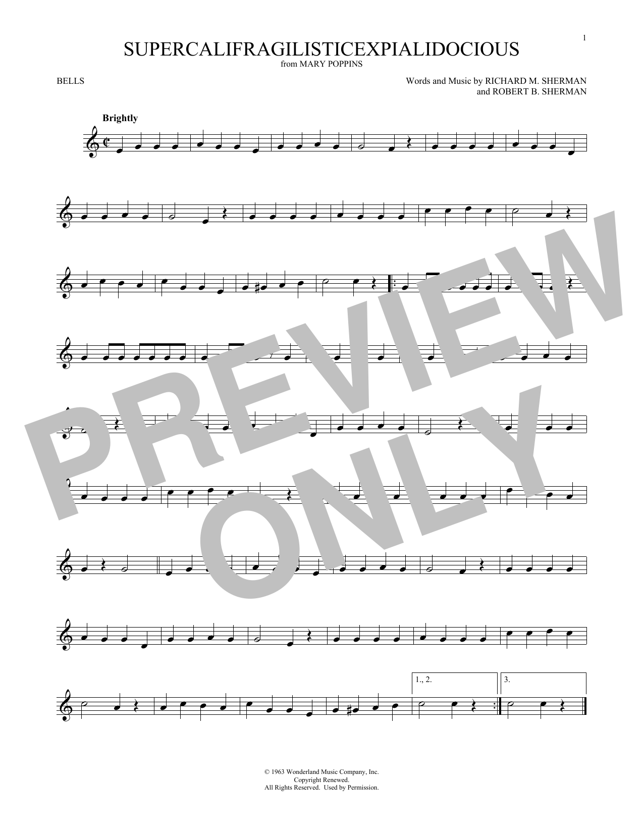 Produktgalerie: Seite 1 von 1 Supercalifragilisticexpialidocious (from Mary Poppins), Julie Andrews, Percussion
