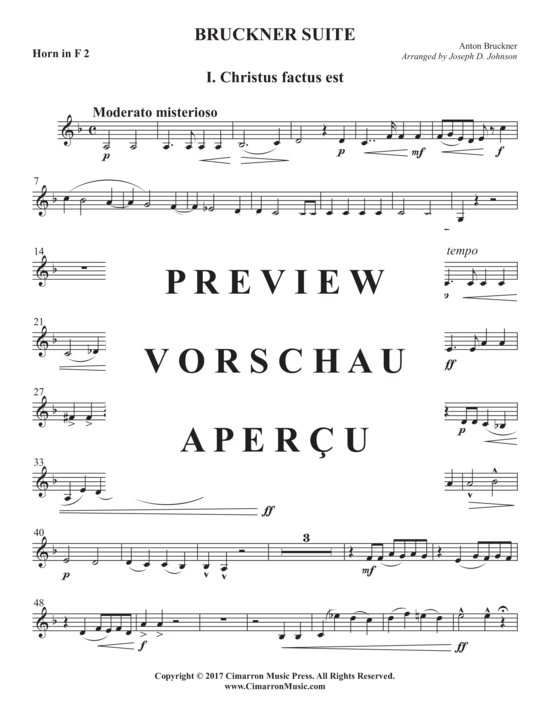 Produktgalerie: Seite 18 von 21 Bruckner Suite , , (Horn Quartett)