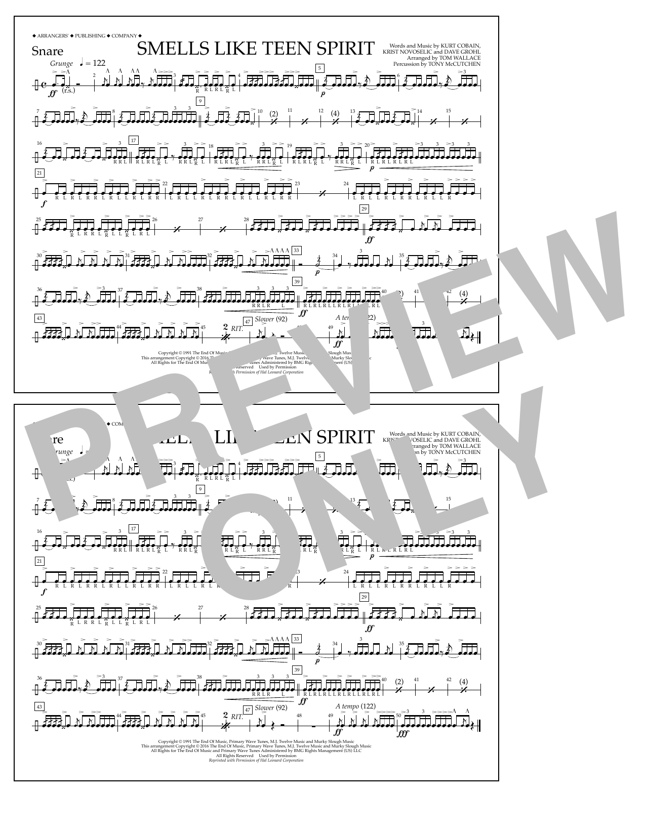 Produktbild zu: Smells Like Teen Spirit - Snare