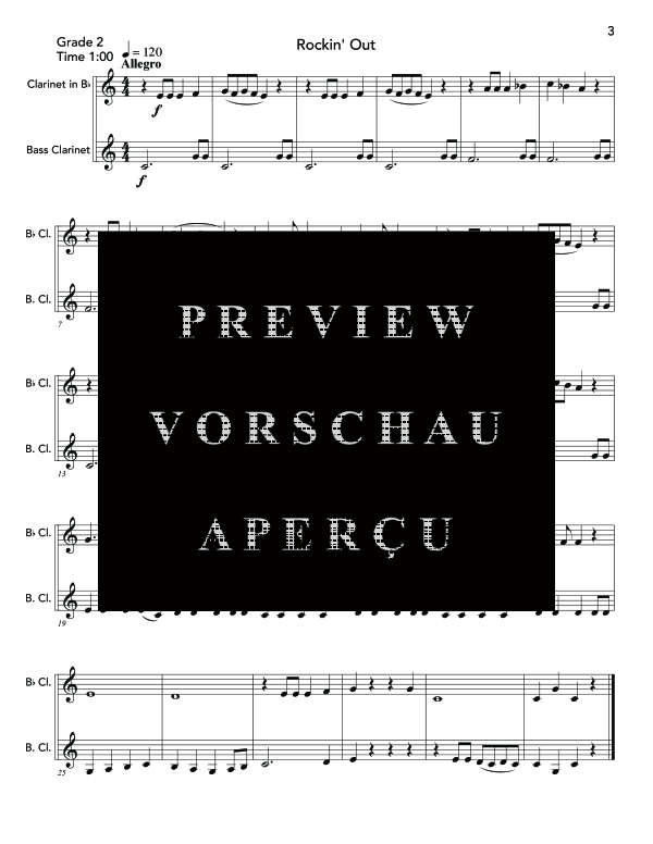 Product gallery: Page 7 of 11 Progressive Duets, , (2 clarinets or clarinet and bass clarinet)