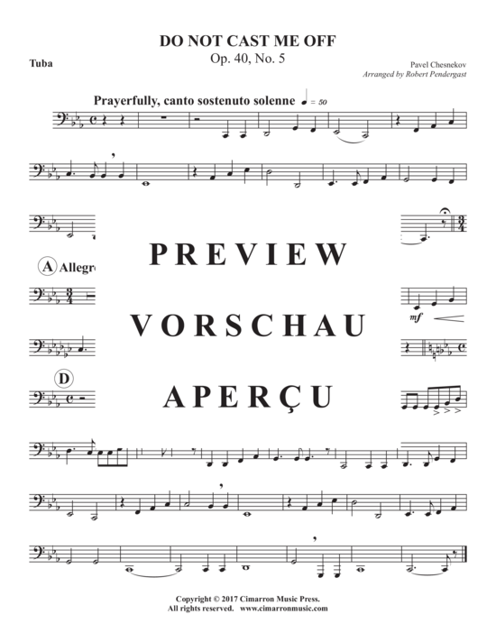 Product gallery: Page 21 of 21 Do Not Cast Me Off , , (Tuba Ensemble)
