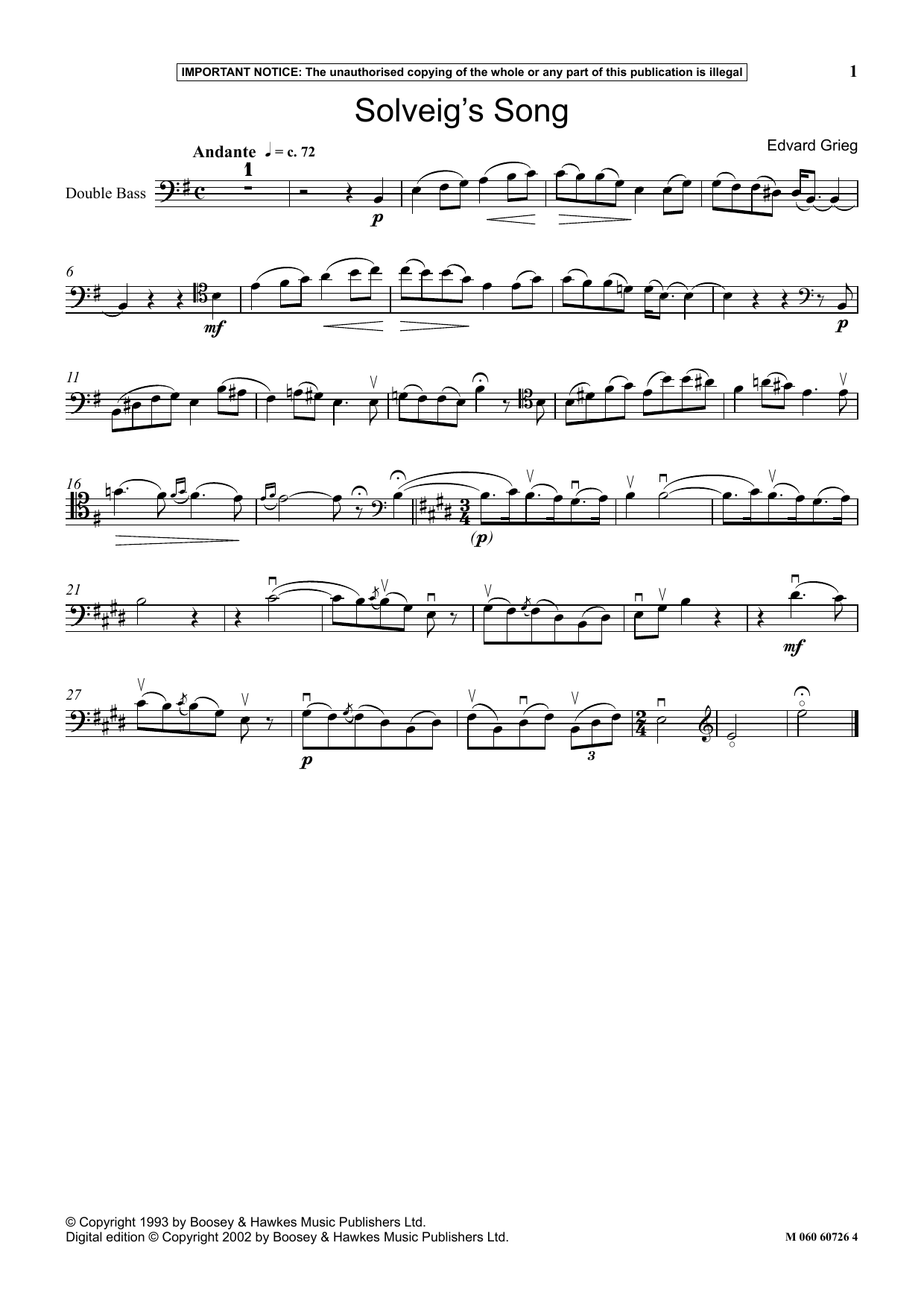 Product picture to: Solveig's Song