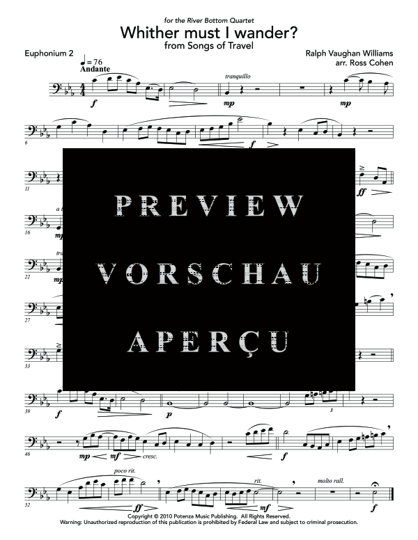 Product gallery: Page 11 of 11 Whither Must I Wander?, , (Tuba Quartett EETT)