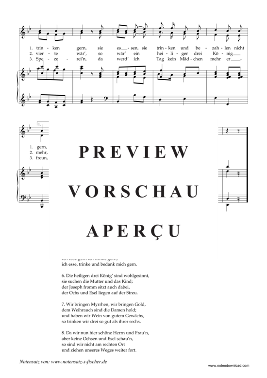 Product gallery: Page 3 of 3 Die heiligen drei Könige , , Piano and Voice