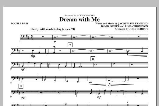 Product picture to: Dream With Me - Double Bass