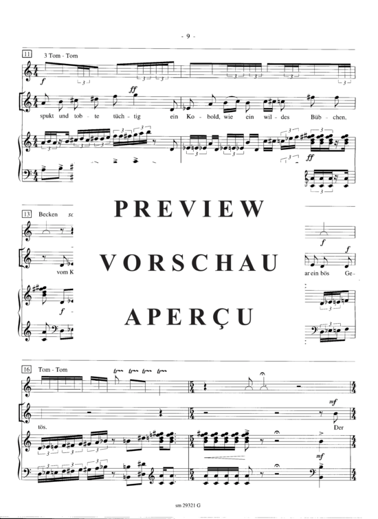 Product gallery: Page 11 of 13 Drei Lieder , , (soprano, percussion + piano)