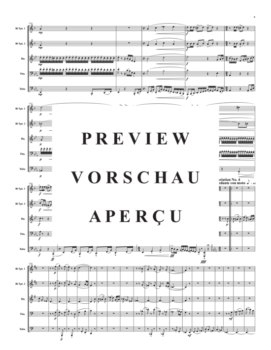 Produktgalerie: Seite 10 von 21 Variations on an Unstated Theme , , (Blechbläser-Quintett)