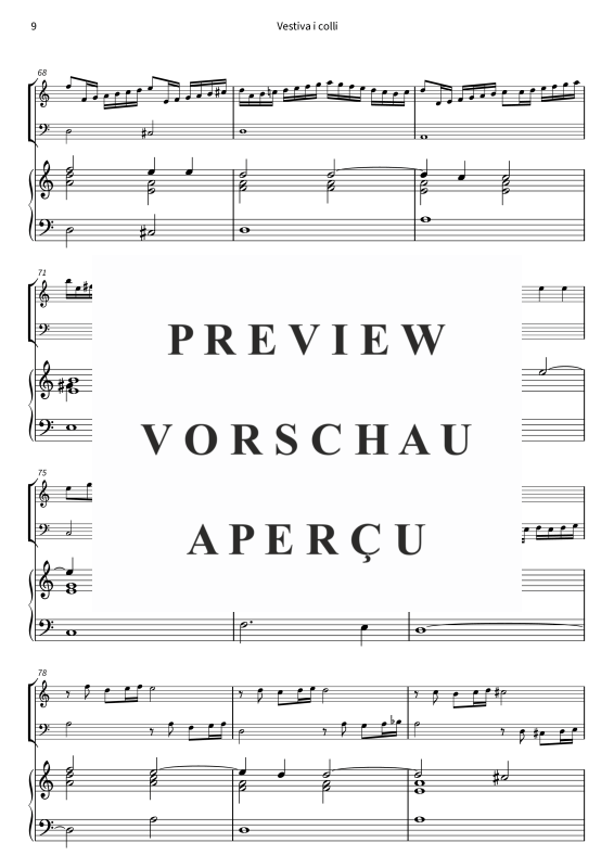 Product gallery: Page 11 of 11 Vestiva i colli - I Colli Vestiti di Verde - Madrigale pastorale in tre voci, , Violin, violoncello and harpsichord