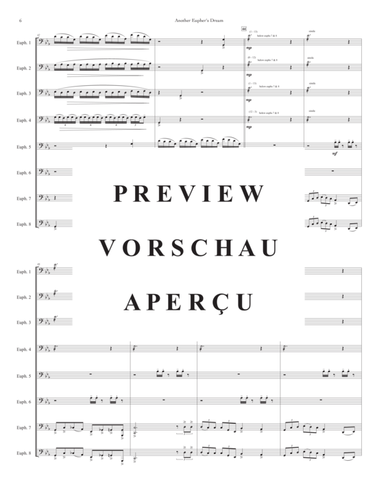 Product gallery: Page 7 of 21 Another Eupher´s Dream , , (Euphonium Ensemble 8 parts)