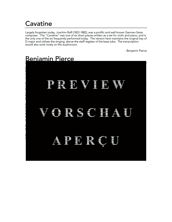 Produktgalerie: Seite 4 von 10 Cavatine, , (Tuba und Klavier)