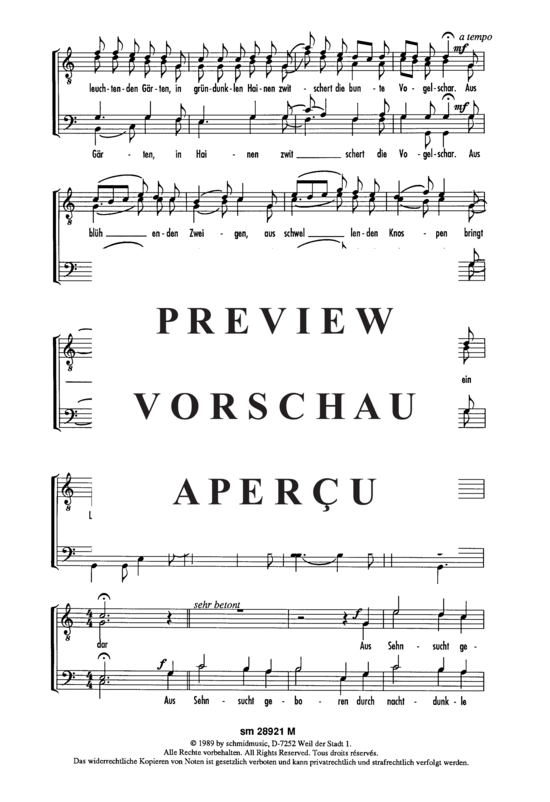 Product gallery: Page 3 of 5 Aus Sehnsucht geboren , , (male choir)